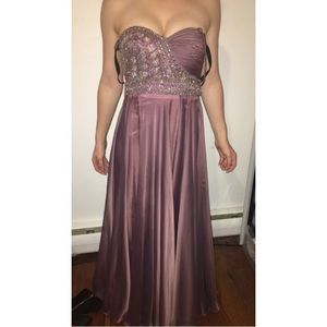 purple prom dress